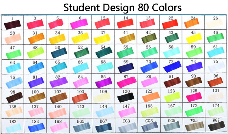 30/40/60/80 Anime Touchnew Marker Stift Kennzeichnung Stifte Farbe Marker Markieren Stift Bunte Malerei manga Kunst Liefert