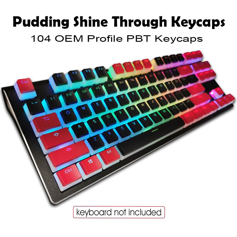 Pudding Keycaps Pbt Doubleshot Keycap Oem Backlit ... – Vicedeal