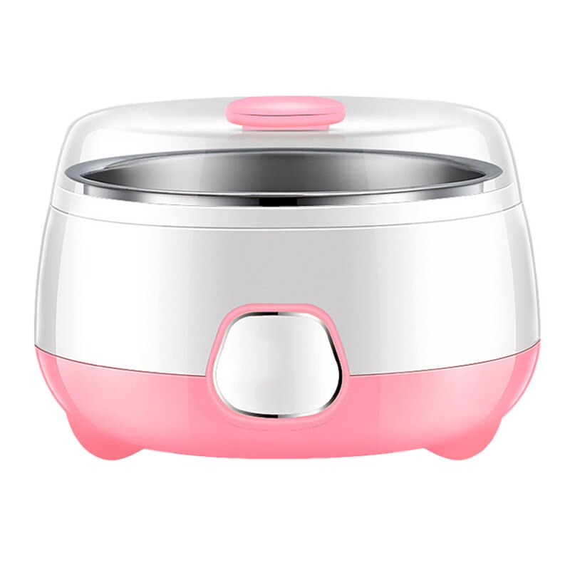 Electric Yogurt Maker Multifunction DIY Fermenter Automatic Rice Wine Fruit Enzyme Machine 1L Yoghurt Glass Liner Kithchen Tool: pink