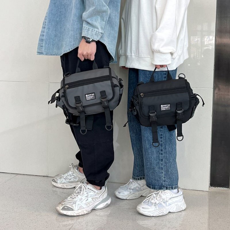 Streetstyle-bauchtasche, hüfttasche, unisex-bauchtasche, handtasche, lässige schultertasche, messenger bag, brusttasche, nylon-hip-hop-gürteltasche