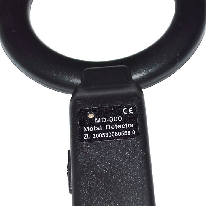 Md300 højfølsom bærbar rund håndholdt metaldetektor kropsscanner med lydalarm og vibrationssikkerhedsinstrumenter