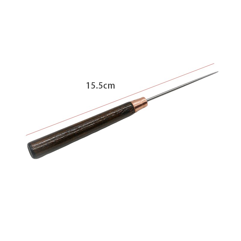 1Pc Leder Holz Griff Ahle Werkzeug NäHenne Zubehör NäHenne Ahle Für Leder Handwerk NäHenne Nähen Zubehör