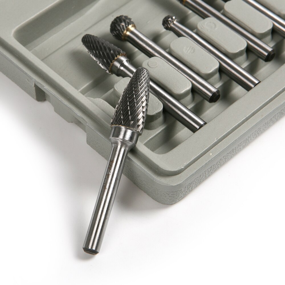 8PCS/set Tungsten Carbide Rotary Burs Grinding Rotary Cutter File Tungsten Carbide Rotary Files