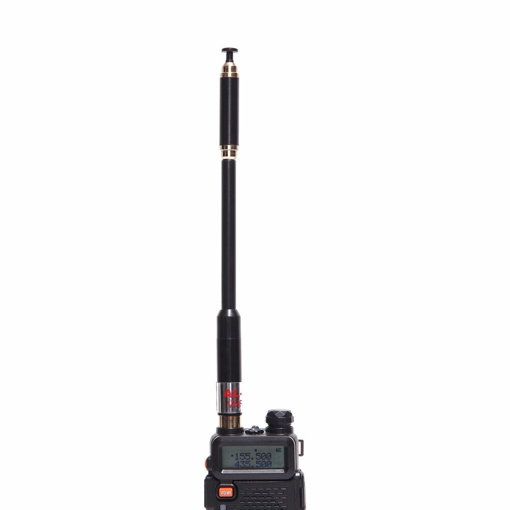 AL-800 Telescopic Dual Band 144/430MHz SMA-Female Antenna AL 800 for WOUXUN KG-UVD1P TYT BAOFENG UV-5R UV-82 Walkie Talkie