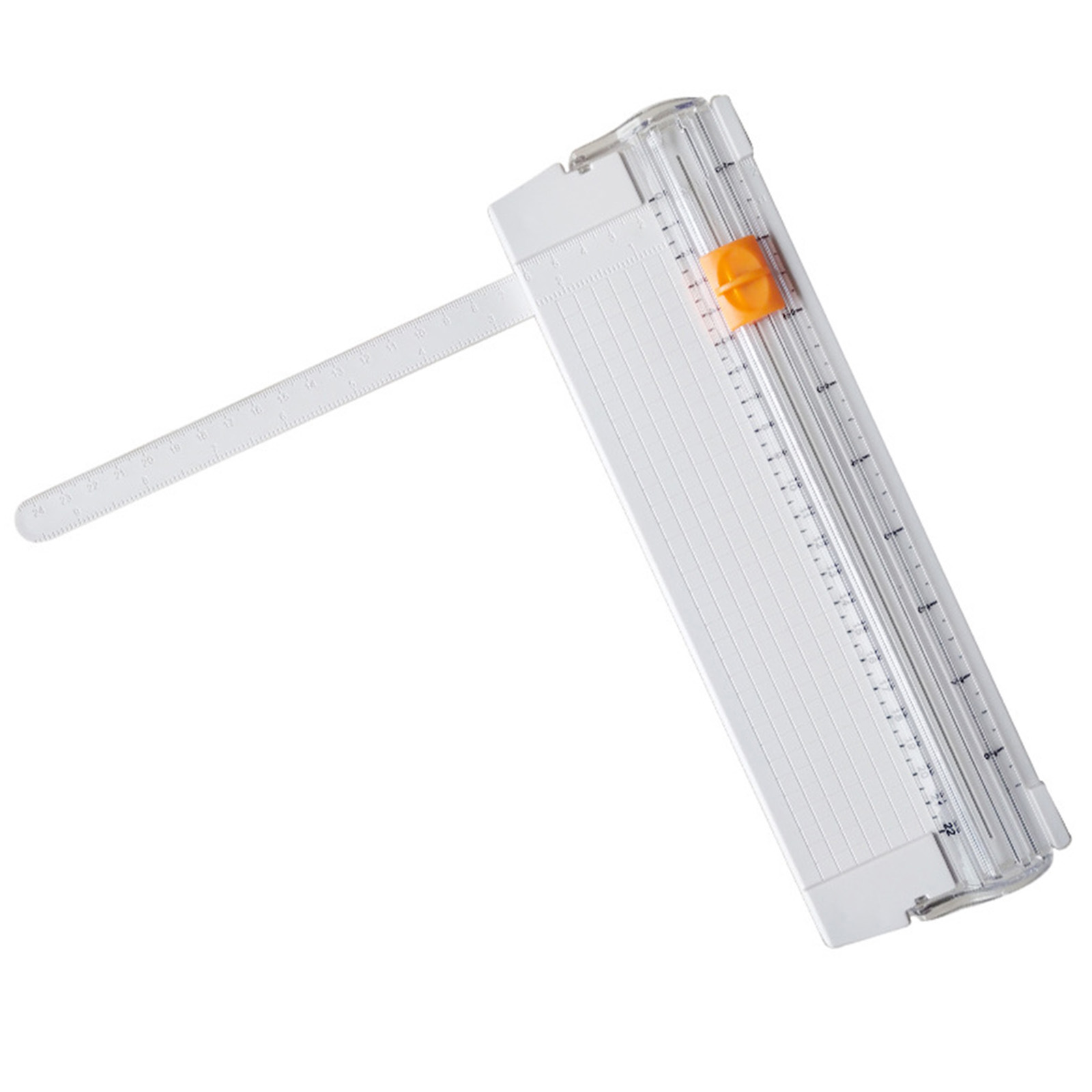 A4/A5 Precision Paper Photo Trimmers Cutters Guillotine with Pull-out Ruler for Photo Labels Paper Cutting Tool Durable: White