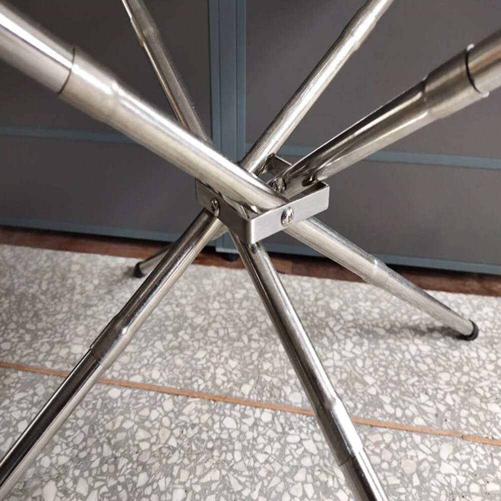 Outdoor Fire Pit Collapsible Stainless Steel Mesh Fireplace 4 Leg Foldable Firepit Wood Stand for Camping Backyard Garden