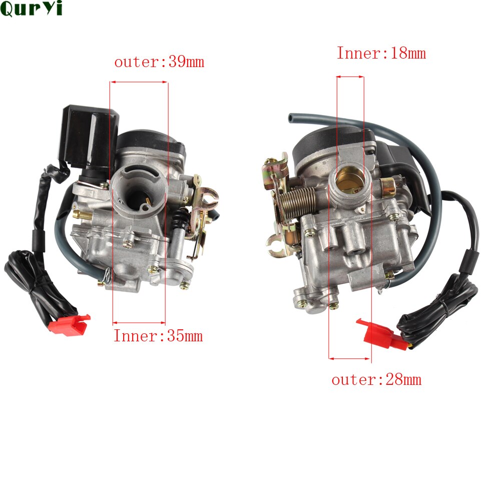 18mm pd18j kaasutin kaasutin  gy6 50cc 139 qmb 139 qma 4 tahti  gy6 moottori mopo skootteri jonway kuzuma baja kymco roketa anul