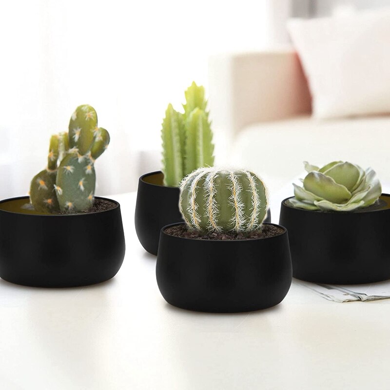 Botes de lata para velas, recipientes de vela con tapas, 8 Oz, para fabricación de velas, artes y artesanías, almacenamiento, negro, 24 Uds.