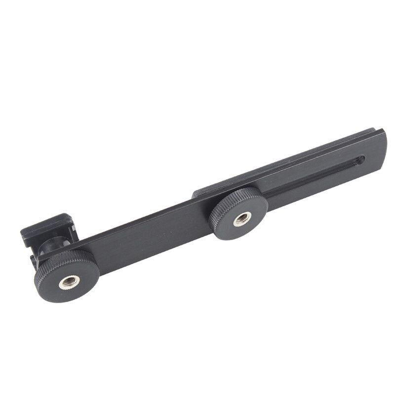 Universal 1/4 inch Sliding Screw Metal Flash Bracket for Digital Camera