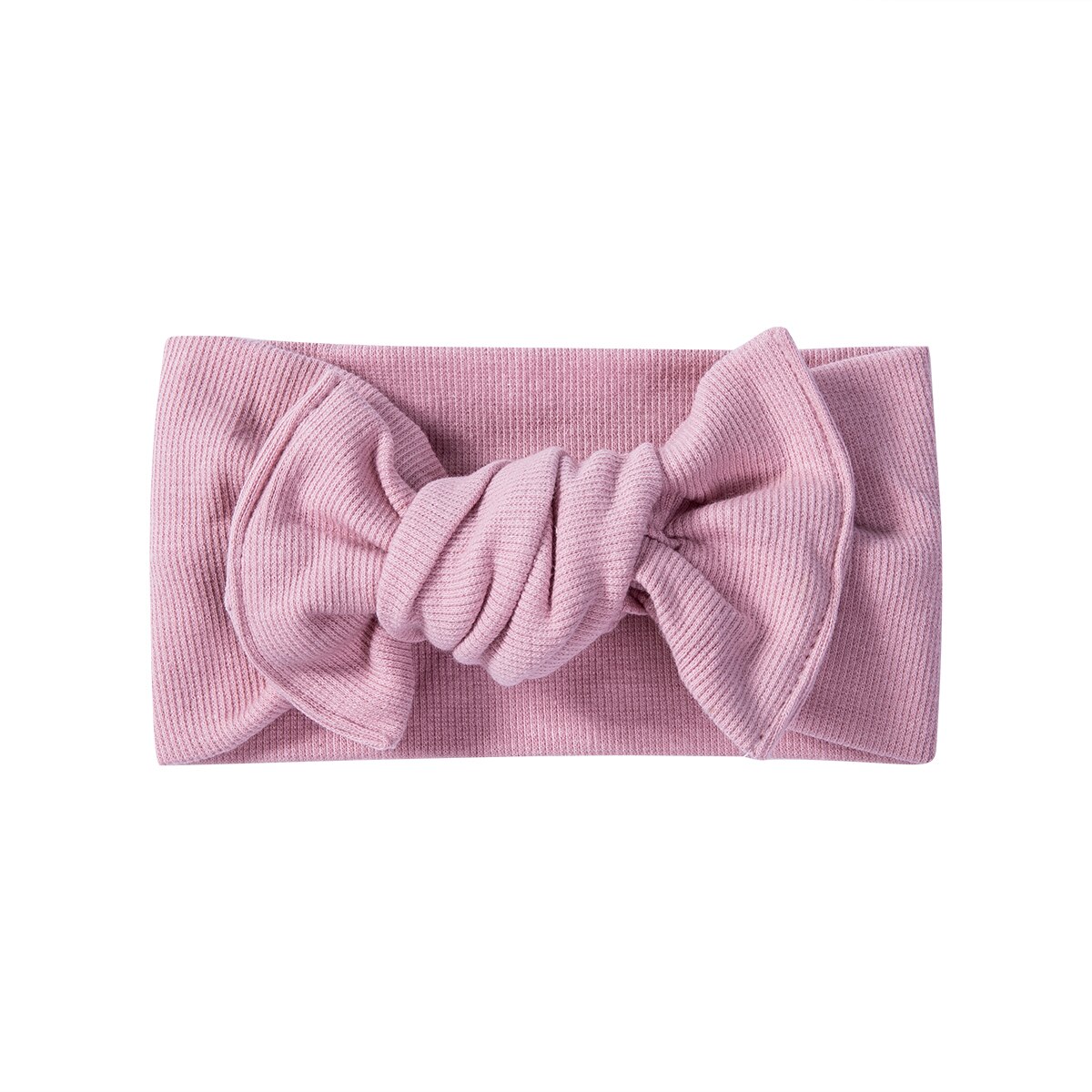 Babytillbehör barn flicka baby pannband småbarn spets rosett blomma hårband räfflade solid huvudbonad foto rekvisita: F