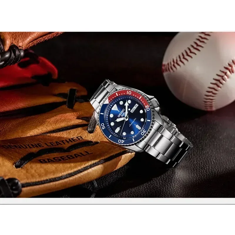 Seiko Men's Watch Original Luxury Stainless Steel Automatic SRPD53K1 Waterproof Sports Business Calendar Quartz Wristwatches