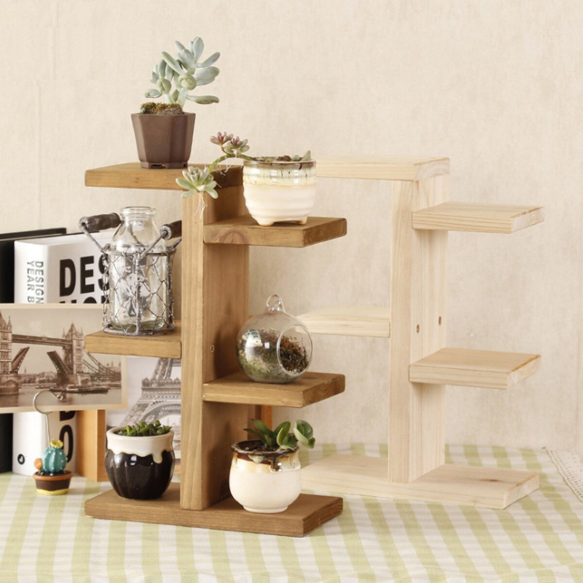 5 Gaten 15Ml Essentiële Olie Houten Display Stand ... - Vicedeal