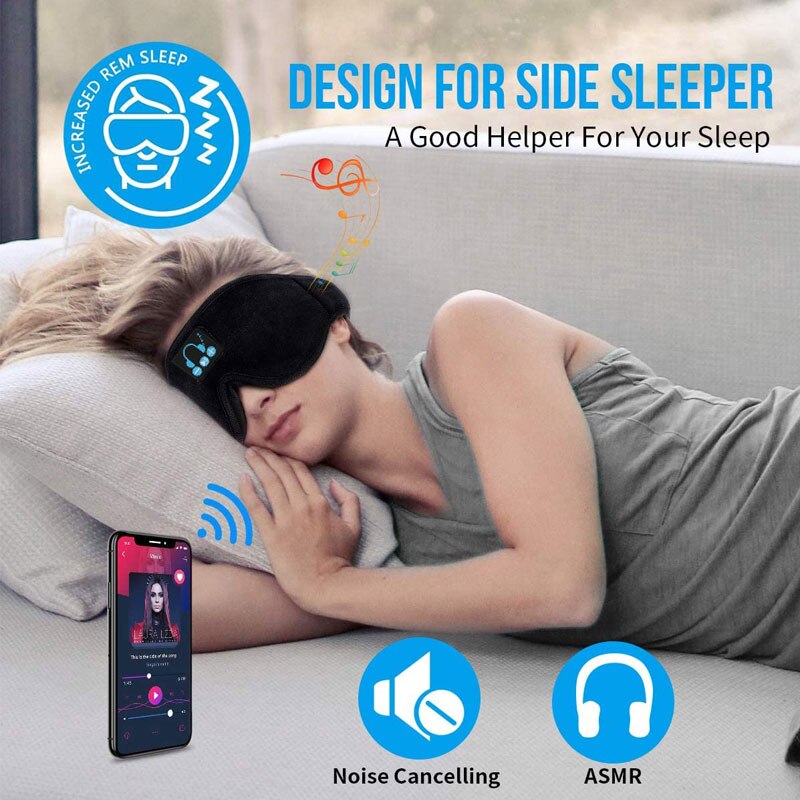 Sleep Headband Bluetooth headphones Wireless Music Sport Headbands Sleeping Earphone SleepPhones Long Time Play Sleeping Headset