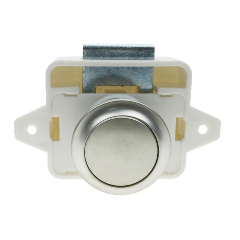 Camper Car Push Lock Zinc Alloy RV Caravan Boat Motor Home Office Cabinet Drawer Latch Button Locks for Furniture Hardware: 01