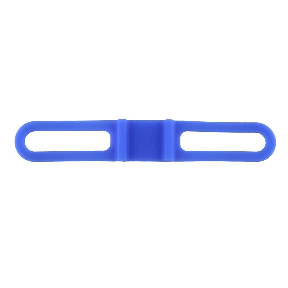 Mount Fix Bicycle Cycle Silicone Flashlight Band Tie Holder Torch Light Phone Fastener Strap Bike Bicycle Elastic Bandage Mobile: Blue