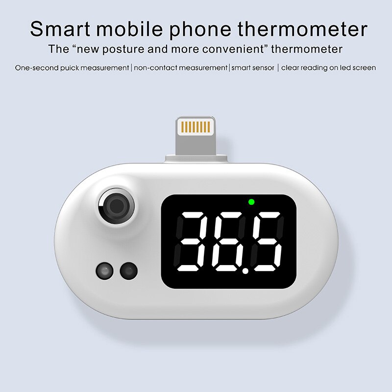 USB Mobile Phone Thermometer Measured Accurately Built-in Smart Thermopile Sensor One-second puick Measurement Smart Thermometer