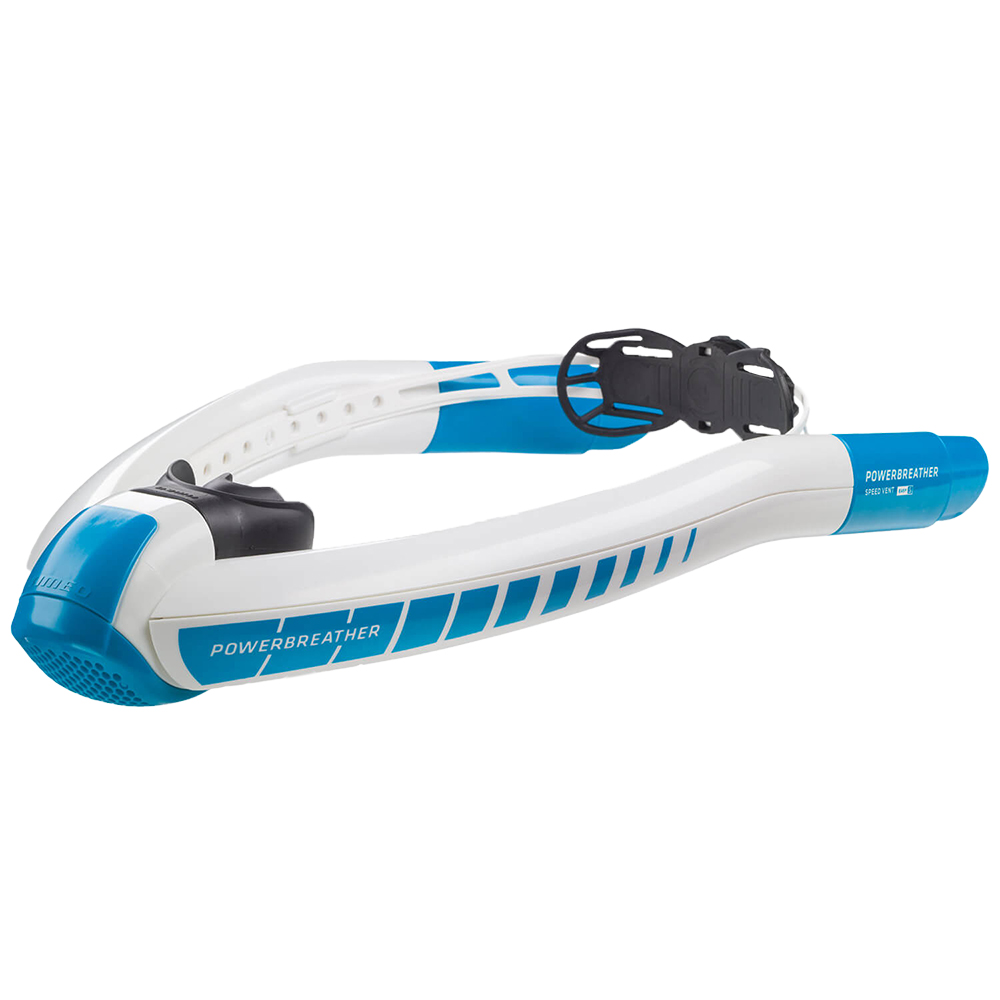 POWERBREATHER Nuova immersione Snorkel in silicone Snorkeling Morso a 2 vie per piscina Spiaggia Immersioni Subacquee Rebreather: Default Title