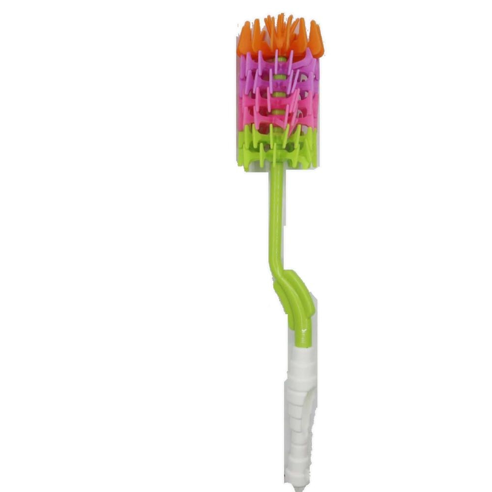 Silicone Baby Milk Feeding Bottle Brush Cleaner 360 Degree Rotation Washing Tool: Default Title