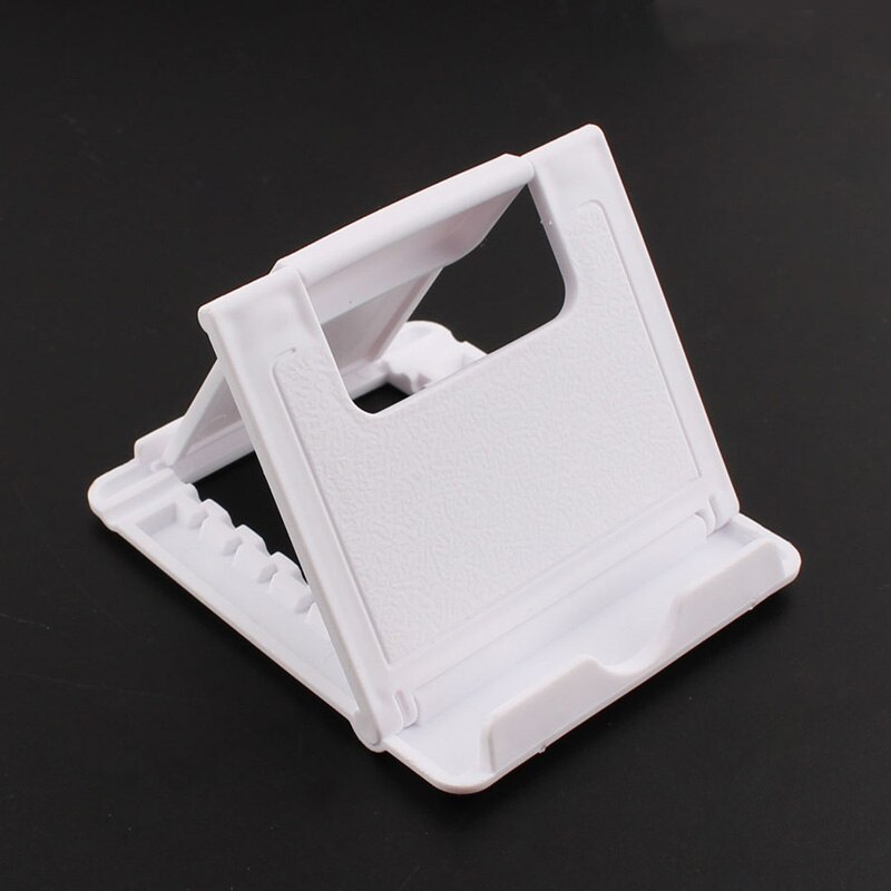 2019New Phone Holder Stand for iPhone XS XR 8 X 7 6 Foldable Mobile Phone Stand for Samsung Galaxy S10 S9 S8 Tablet Stand Desk: C-White