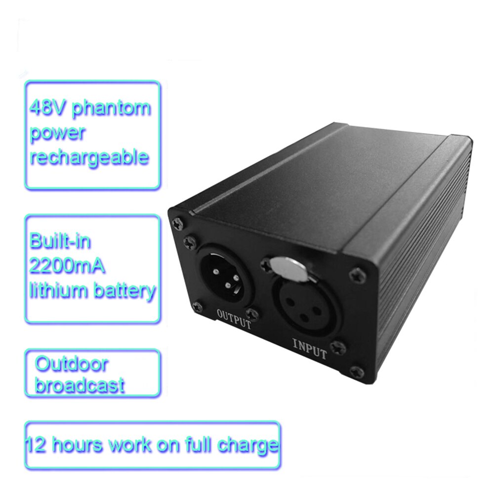 GAZ-PS02 Professionelle 48V phantom power Kondensator mikrofon phantom power USB Power Versorgung