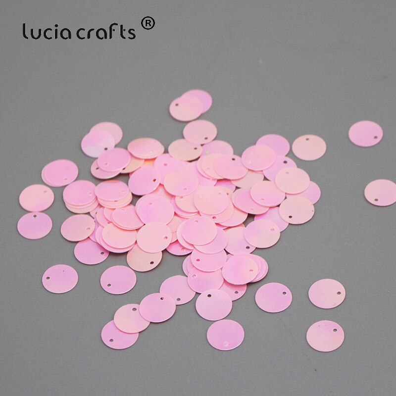 Soldes! Confettis multicolores 10mm 20g, coupe ronde en paillettes arc-en-ciel pour la couture/décoration de mariage D0206