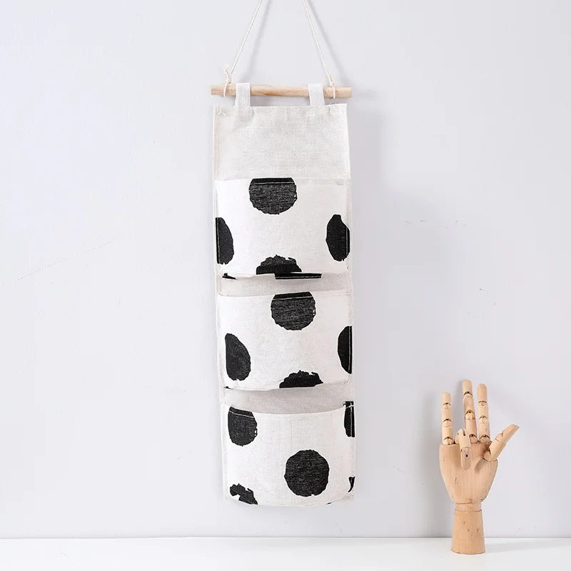 3 Taschen süße wand montierte Aufbewahrung tasche Schrank Organizer Kleidung hängende Aufbewahrung tasche Kinderzimmer Beutel Wohnkultur: Licht Grau