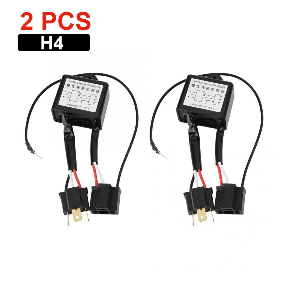 2 Pezzi Adattatore Per Cablaggio Fari H4 – Convertitore Di Polarità Negativa/Positiva – Decoder Per Auto - 2