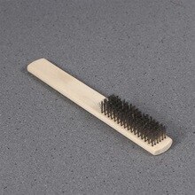 Soft Steel Wire Brush Comfortable Grip Handle 6-Row Steel Wire Brush Scrub for Cleaning