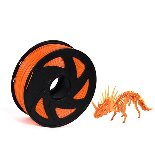 1kg-PLA filament 1.75MM plastic Rubber Consumables Material 3D carbon fiber 3d filament 1.75 impressora 3d filament for print: PLA 1KG Orange