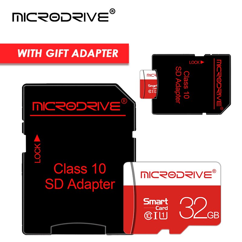 Hoge snelheid microsd geheugenkaarten 4gb 8gb 16 gb 32 gb 64gb geheugenkaart klasse 10 micro sd kaart tf kaart gratis adapter