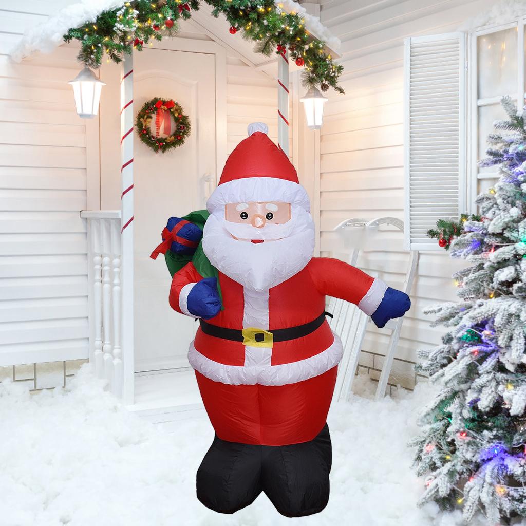 Opblaasbare Kerstman Speelgoed 120Cm Met Led-verlichting Decor Blow Voor Xmas Eu Adapter