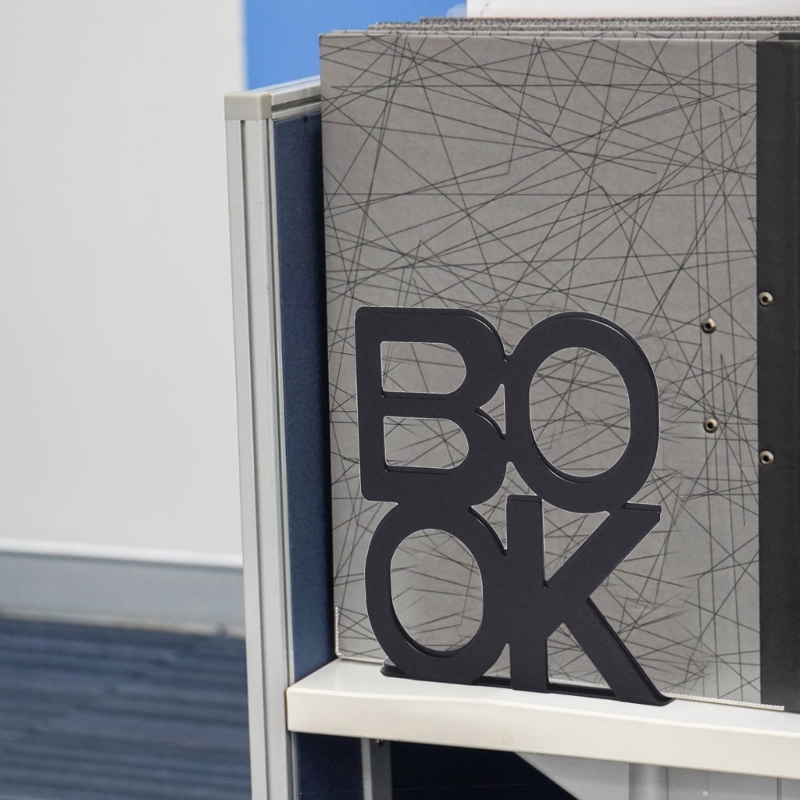 Metal Bookend Decorative Book Stopper Book Binder & Dividers Book Ends Bookends Heavy Duty Book End Holder for School Supplies