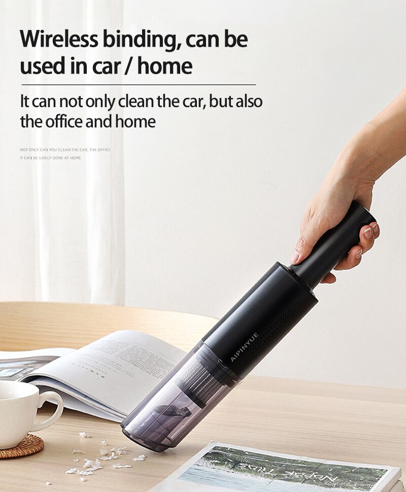 1Pc Draagbare Mini Auto Stofzuiger Hand-Held High-Power Auto Schoonmakers Bedrade/Draadloze Autolader stofzuiger Auto Elektronica