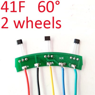 2 pces brushless dc motor hall sensor,3144/41f/43f/413 hall elemets com placa e cabo para 2-rodas/3-wheels veículos elétricos: 41F 60 2wheel