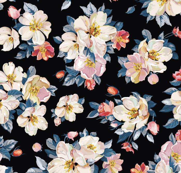 Flower Stretchy Chiffon Polyester Chiffon Dress Fabric Dress Fabric Printed Chiffon 1 Yard