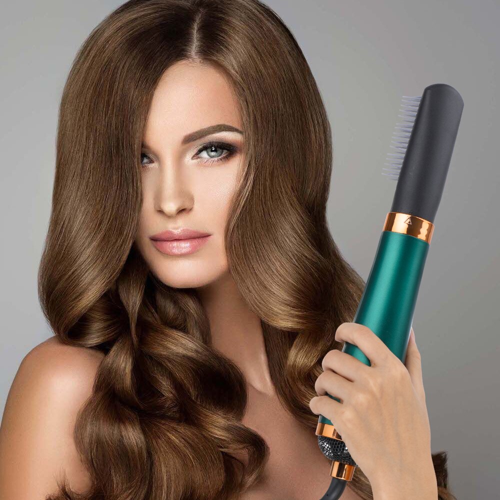 3 in 1 Hair Dryer Comb Electric Hair Dryer with 3 Detachable Comb Hair Care Straight Hair Fluffy Inner Buckle Curling Stick