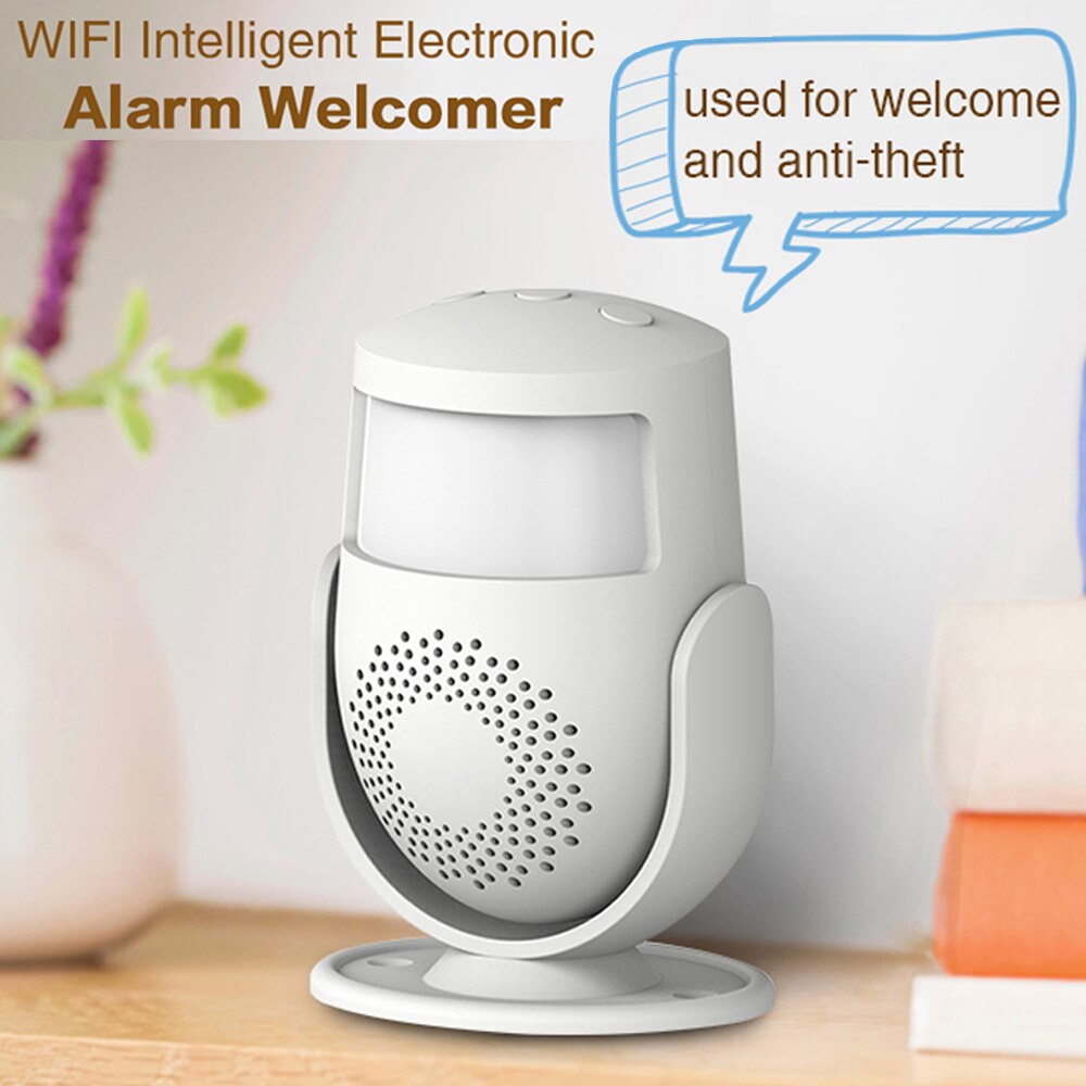 GauTone PM101 Wireless Intelligent Greeting Guest Welcome Doorbell Alarm PIR Motion Sensor Warning Door Bell Burglar for Shop