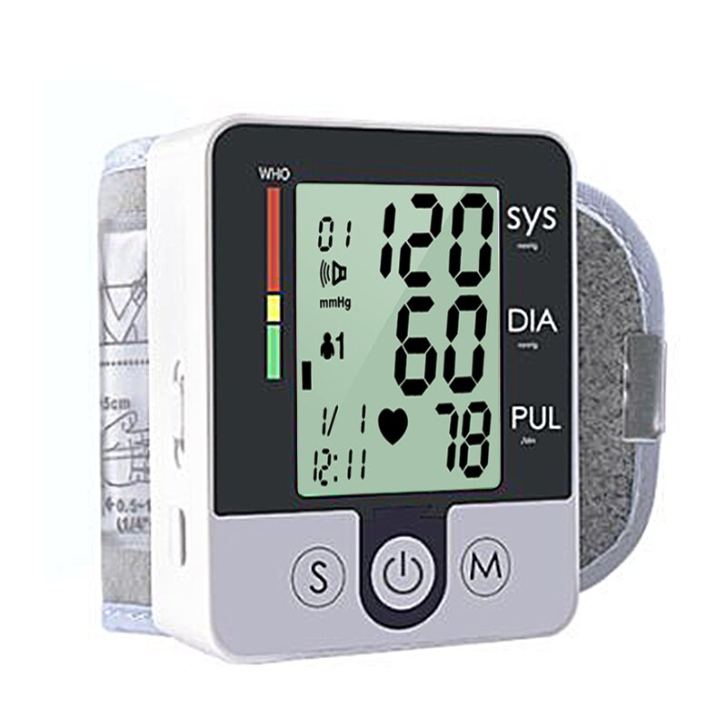 Automatisk ryska/engelska rösttonometer handled digital blodtrycksmätare mätare handled blodtrycksmätare
