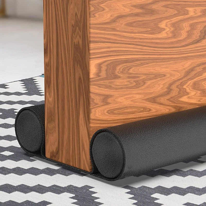 Striscia di tenuta impermeabile Tappo paraspifferi Protezione inferiore della porta Doppio guarnizione in gomma siliconica Antipolvere Insonorizzata