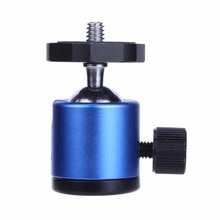 1/4 "tornillo cabeza de bola montaje trípode cabeza Metal trípode Pan Tilt tornillo adaptador para cámara trípode Flash DSLR videocámara