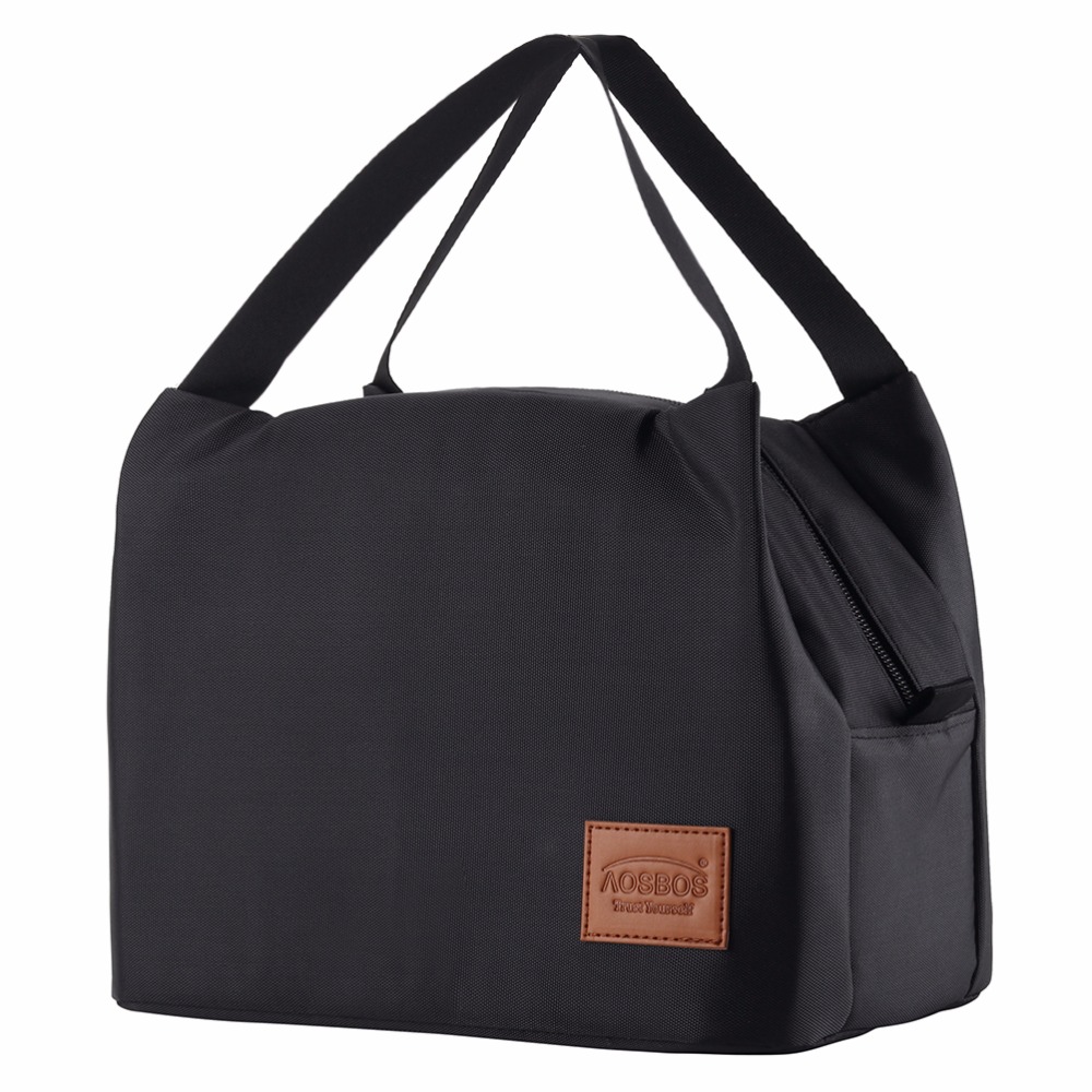 Aosbos Thermische Geïsoleerde Lunch Zakken Houden Voedsel Verse Lunchbox Tas Picknick Reizen Opslag Voor Vrouwen Kids Tote handtas