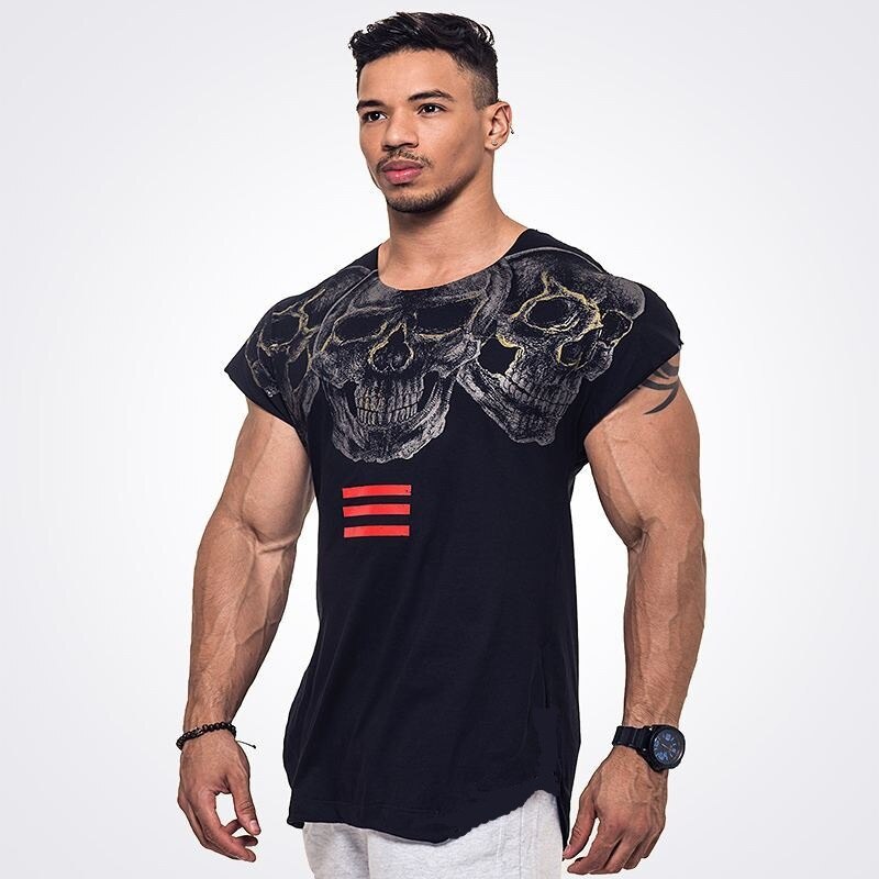 Chaleco deportivo de algodón puro para hombre, deporte, Running, entrenamiento, sección fina, sin mangas, ajustado, informal, camiseta Popular para gimnasio, Top para hombres