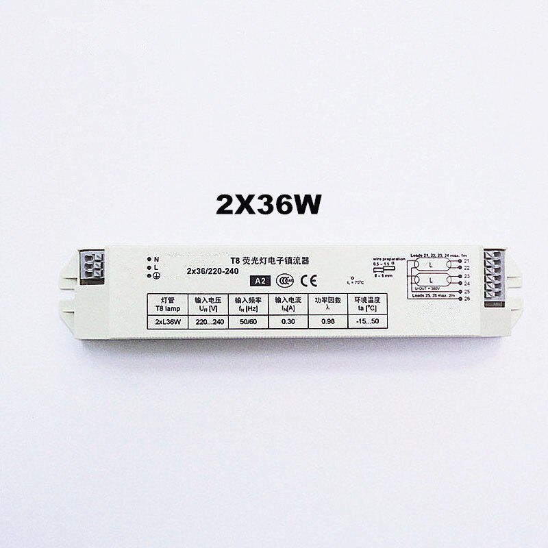 AC220240V 2X36W instant start electronic ballast Grandado