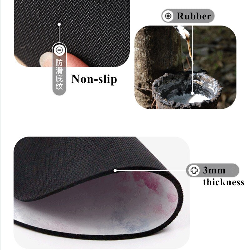 Kawaii Ronde Celestial Muismat Zachte Mat Voor Game Computer Cap Bureau Mat Pads Non-Slip Rubbe Pc Waterdicht kantoor Mousepad 20Cm