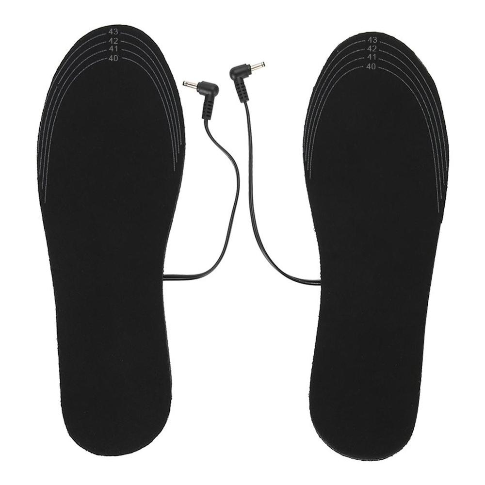 Winter Outdoor Sport Füße Warme Einlegesohle USB Erhitzt Schuhe Komfortable Weiche Lint Kann Geschnitten Werden 1 Paar