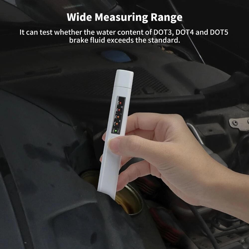 2022 Car Brake Fluid Tester For Auto Liquid Testing Oil tester 5 LED Accurate Brake Fluid Tester Pen For all Cars