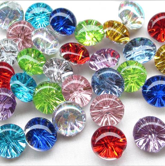 Botones de plástico transparente, Media bola, 13mm, para manualidades de costura, 50 Uds.: 1