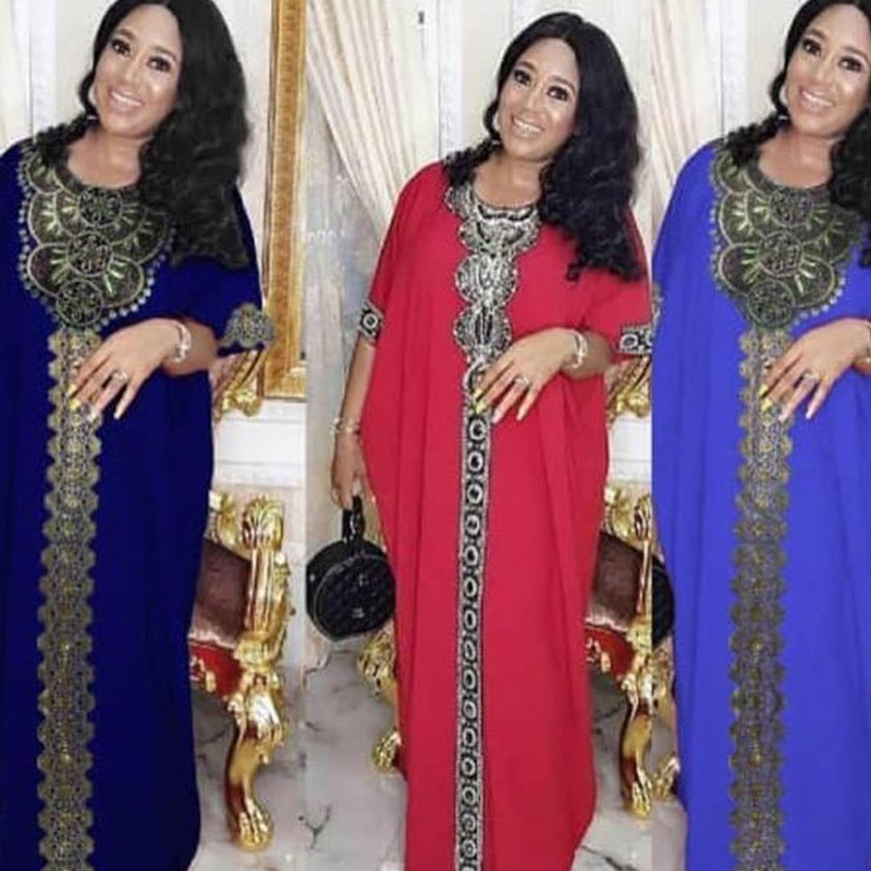 Style African Dresses for Women Dashiki Rainbow African Clothes Basin Riche Robe Boubou Africain Style Africa Dress Outfit