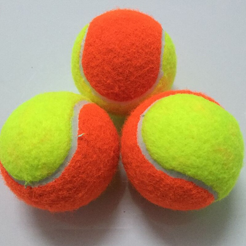 Balles de Tennis en caoutchouc renforcé, amortisseur de chocs, haute élasticité, Durable, pour entraînement en Club et à l'école, 3 pièces: Default Title