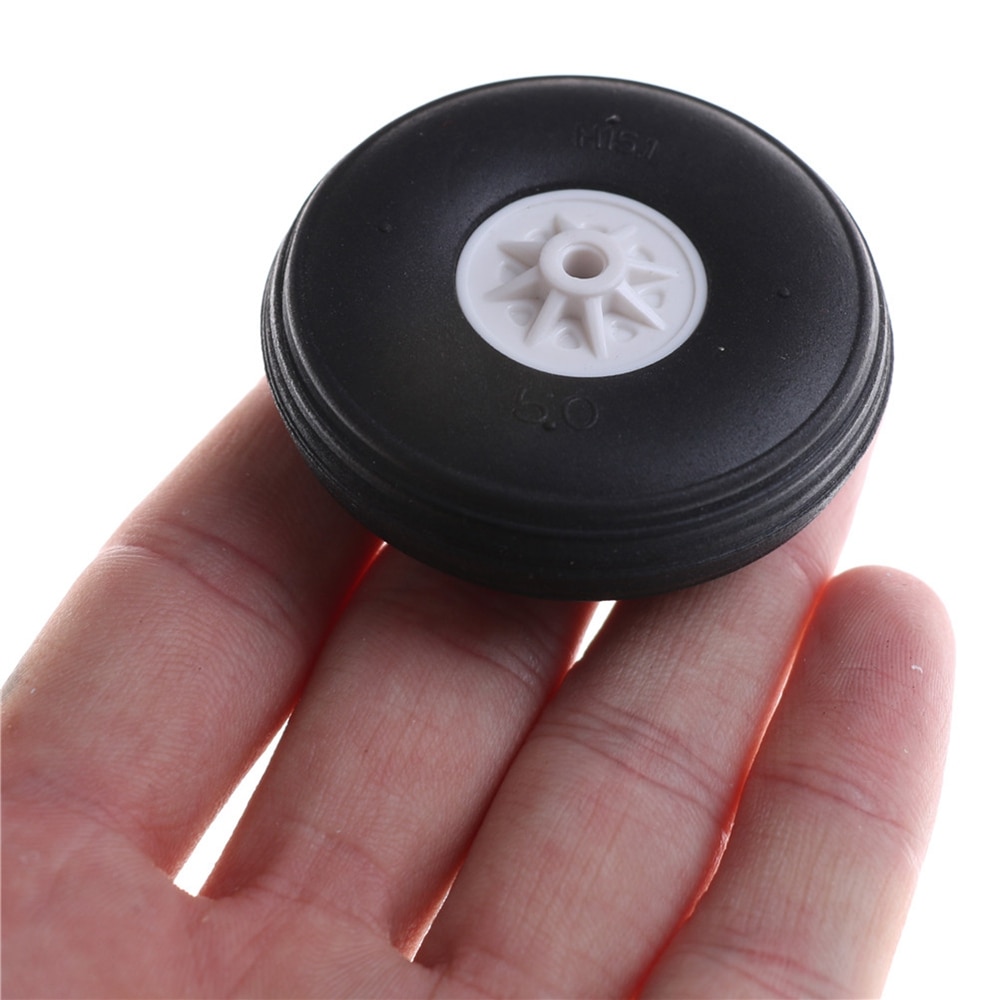 1 Paar Kinderen Vliegtuig Speelgoed Onderdelen Zwarte Staart Wiel Rubber Pu Plastic Hub 1 " - 3" Inch Voor rc Vliegtuig Vervanging Speelgoed Vliegtuig Accessoire